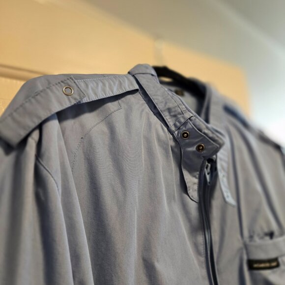 Vintage Member's Only Blue Bomber Jacket Size Large 42 - Picture 12 of 12